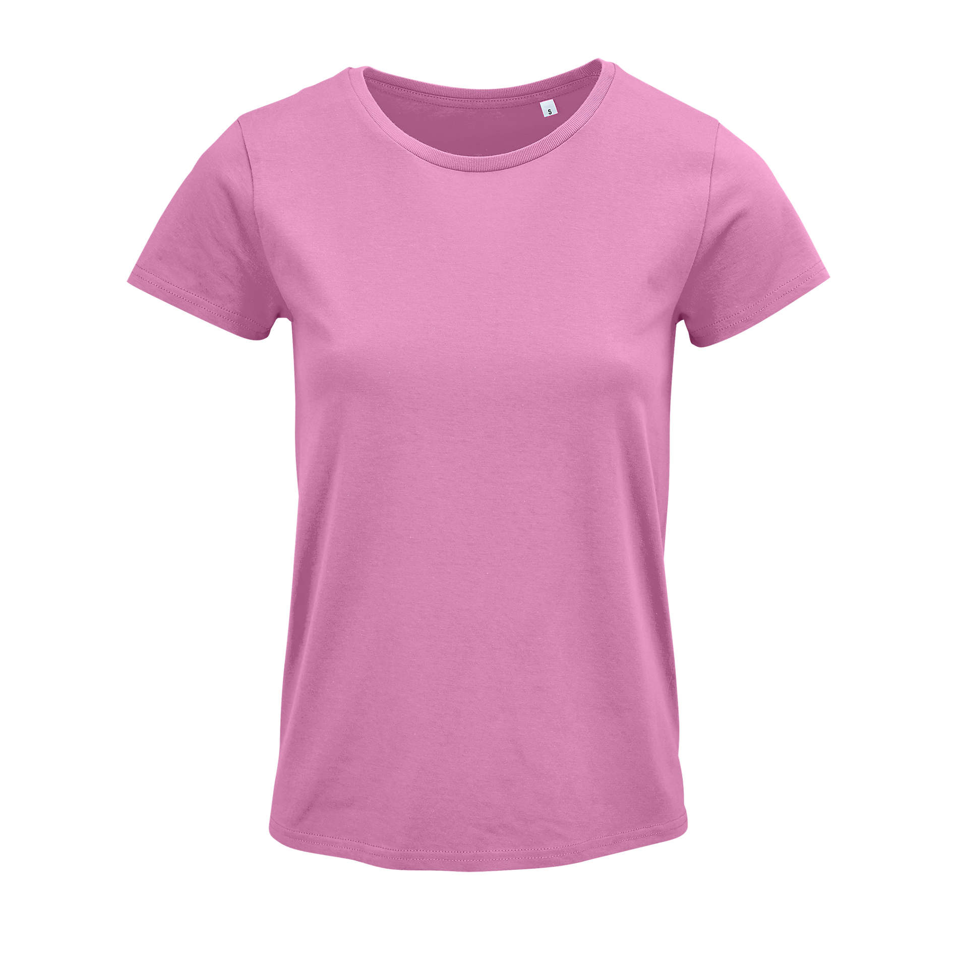 T-shirt promotionnel coton bio et recyclé femme 150g Crusader rose orchidée